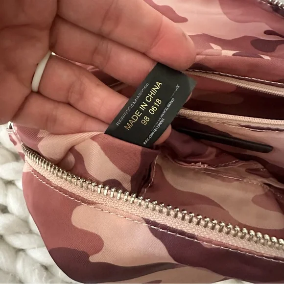 Rebecca Minkoff Bum Nylon Belt Bag Pink Blush Camouflage Fanny - Picture 6 of 7